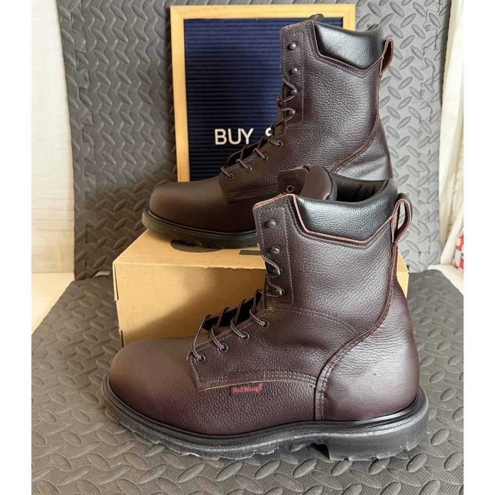 Red Wing 608 SuperSole 2.0 Soft Toe 8" Leather Work Boots Made USA Size 13 EE